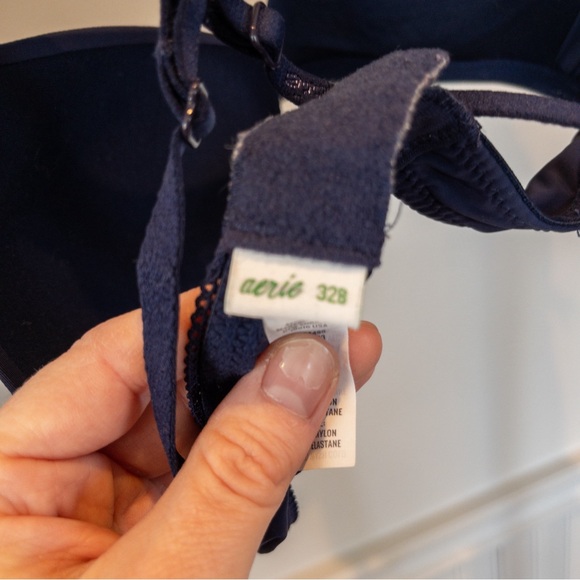 Aerie Navy Bra Size 32B in GUC - Picture 7 of 9